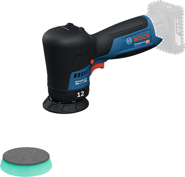 PLAVI BOSCH Akumulatorski polirni stroj GPX 12V-77, 77 mm PLAVI BOSCH Akumulatorski polirni stroj GPX 12V-77, 77 mm