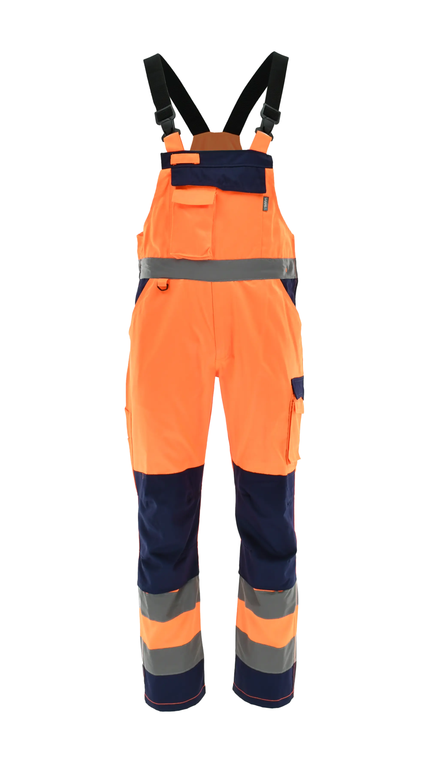 Sara Workwear Delovne hlače z naramnicami visoke vidljivosti DROGOWIEC, 240 g/m² Sara Workwear Delovne hlače z naramnicami visoke vidljivosti DROGOWIEC, 240 g/m²