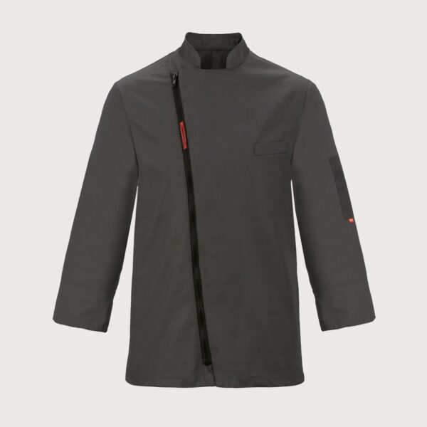 Toma Youniform Kuharska Jakna FAST Unisex – Siva, z zadrgo