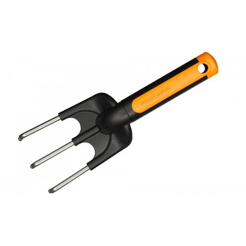 Fiskars Premium Ročni Kultivator s 3 Zobi