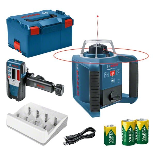 PLAVI BOSCH Rotacijski gradbeni laser GRL 300 HV v L-BOXX-u z LR 1 Professional sprejemnikom PLAVI BOSCH Rotacijski gradbeni laser GRL 300 HV v L-BOXX-u z LR 1 Professional sprejemnikom