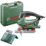 Zeleni Bosch PST 900 PEL električna vbodna žaga, set