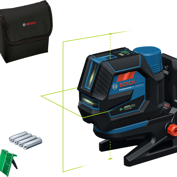 PLAVI BOSCH Kombinirani laser GCL 12V-50-22 CG, 12V, zeleni žarek