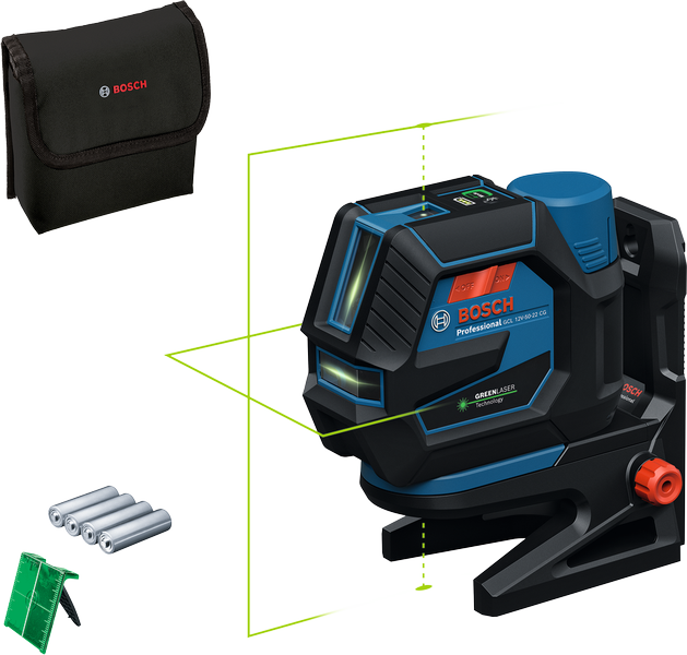 PLAVI BOSCH Kombinirani laser GCL 12V-50-22 CG, 12V, zeleni žarek PLAVI BOSCH Kombinirani laser GCL 12V-50-22 CG, 12V, zeleni žarek
