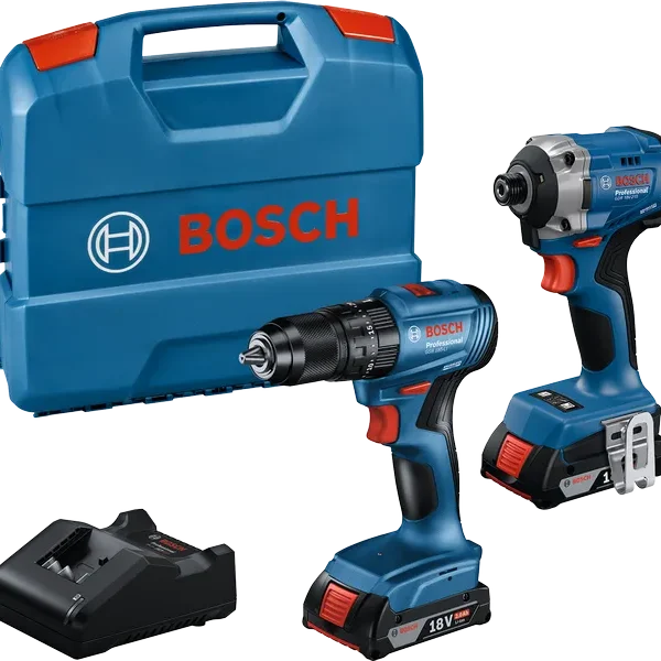 Bosch Professional Komplet akumulatorskega orodja 18V (GDR 18V-215 + GSB 185-LI)