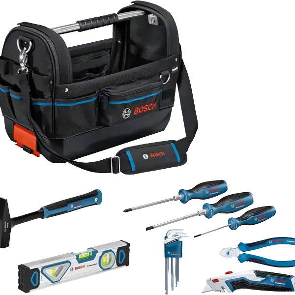 Bosch Professional GWT 20 Torba in 17-delni Set Ročnega Orodja