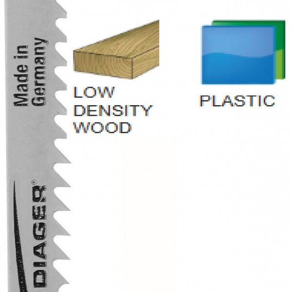 List za vbodno žago za les in plastiko, 3,0x100mm, 5 kosov