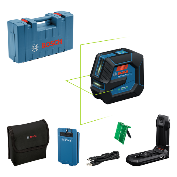 Bosch Professional GLL 20-22 G križni laser z zeleno linijo in IP65 zaščito