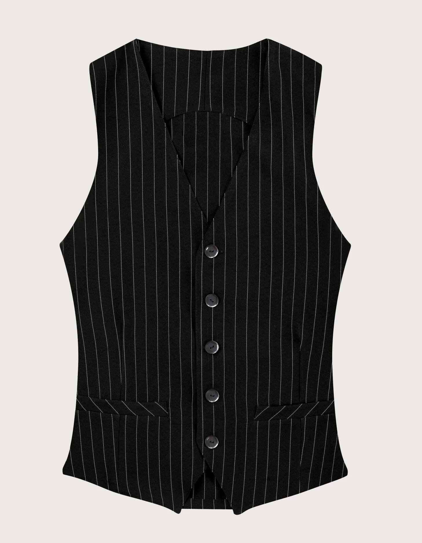 Toma Youniform Gostinski Brezrokavnik MARVIN, Unisex, 100% Poliester, Progasti Toma Youniform Gostinski Brezrokavnik MARVIN, Unisex, 100% Poliester, Progasti