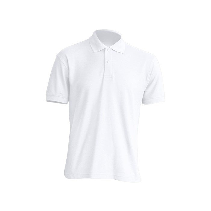Moška polo majica s kratkimi rokavi, bela, 180 g/m² Moška polo majica s kratkimi rokavi, bela, 180 g/m²