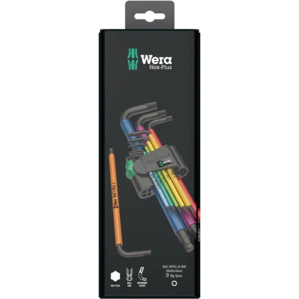 Wera Komplet imbus ključev 950 SPKL/9 SM N Multicolour, 9-delni, Hex-Plus