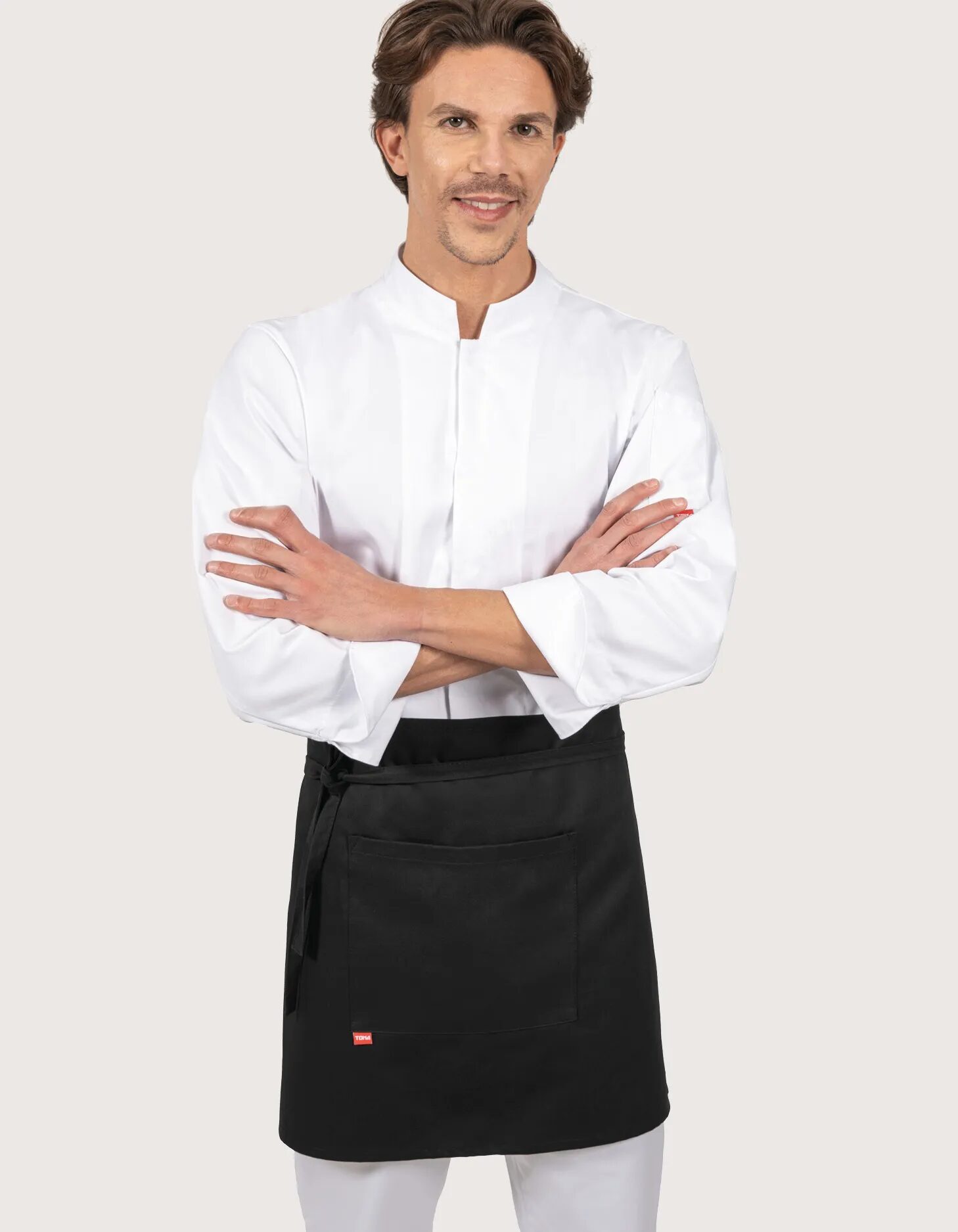 Toma Youniform Nevada Crni bistro predpasnik, 100% bombaž, komplet 2 kosov Toma Youniform Nevada Crni bistro predpasnik, 100% bombaž, komplet 2 kosov