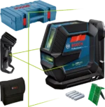 Bosch GLL 2-15 G Professional križni linijski laser z držalom LB 10 in kovčkom
