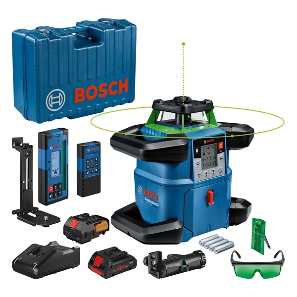Bosch Professional rotacijski laser GRL 650 CHVG z zeleno diodo in IP68 zaščito Bosch Professional rotacijski laser GRL 650 CHVG z zeleno diodo in IP68 zaščito