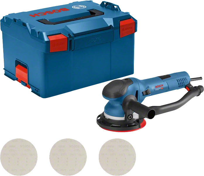 PLAVI BOSCH Ekscentrični brusilnik GET 75-150 L-BOXX, 750 W, 150 mm PLAVI BOSCH Ekscentrični brusilnik GET 75-150 L-BOXX, 750 W, 150 mm