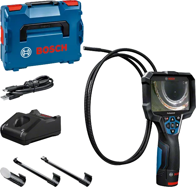 PLAVI BOSCH GIC 12V-5-27 C Inspekcijska kamera z 5" zaslonom in L-BOXX setom PLAVI BOSCH GIC 12V-5-27 C Inspekcijska kamera z 5" zaslonom in L-BOXX setom