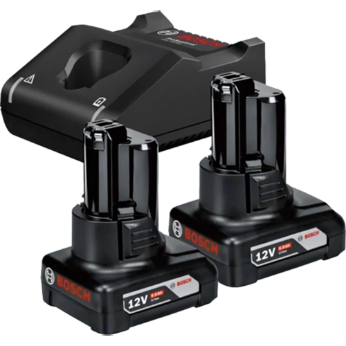 PLAVI BOSCH Set 2x Akumulator GBA 12V 6.0Ah in Hitri Polnilnik GAL 12V-40