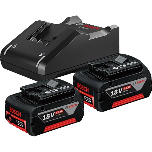 Bosch Professional Akumulatorski startni set 2x GBA 18V 4.0Ah + GAL 18V-40