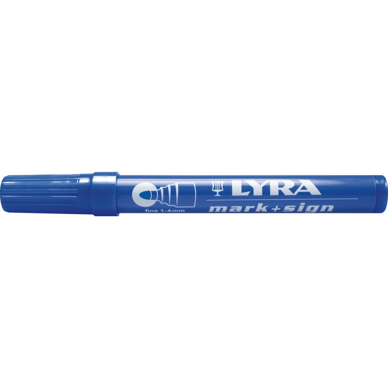 Permanentni marker LYRA 112, moder, okrogla konica, 1-4 mm Permanentni marker LYRA 112, moder, okrogla konica, 1-4 mm
