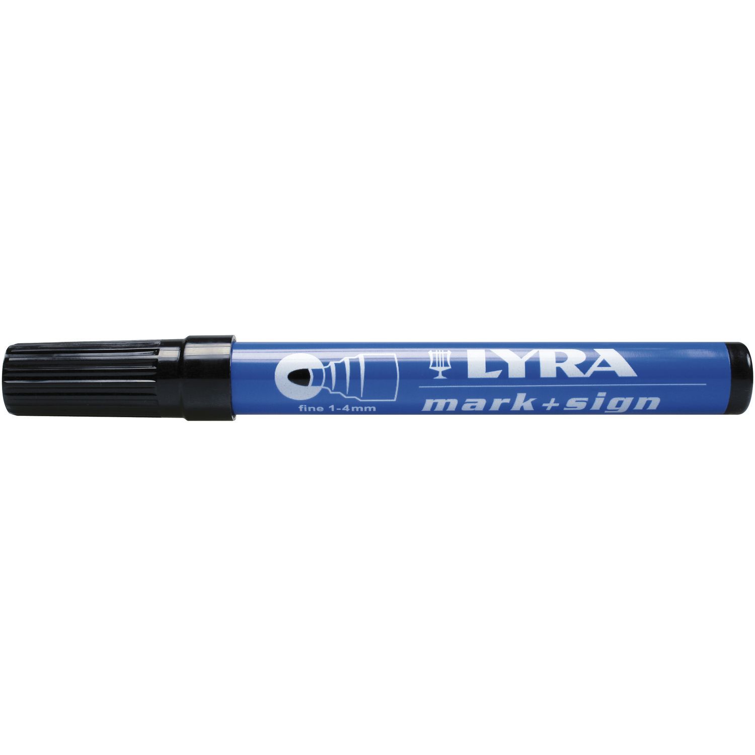LYRA Permanentni marker 112, širina črte 1-4 mm, okrogla konica, črn LYRA Permanentni marker 112, širina črte 1-4 mm, okrogla konica, črn