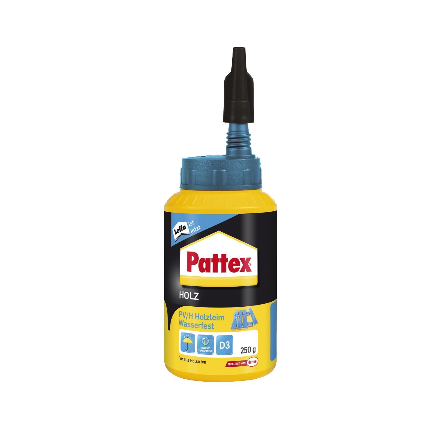 PATTEX Lepilo za les PV/H, vodoodporno D3, 250 g PATTEX Lepilo za les PV/H, vodoodporno D3, 250 g