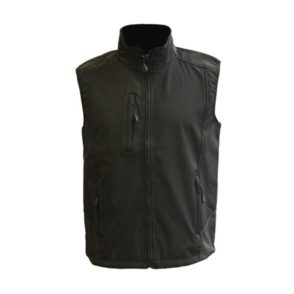 Getout Softshell telovnik BARTON, črn, 280 g/m2