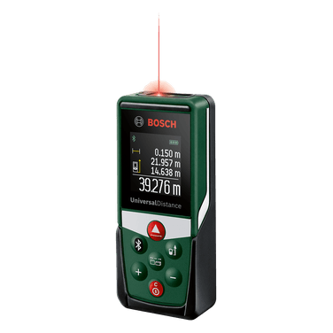 Zeleni Bosch Laserski daljinomer UniversalDistance40C z AA baterijami Zeleni Bosch Laserski daljinomer UniversalDistance40C z AA baterijami