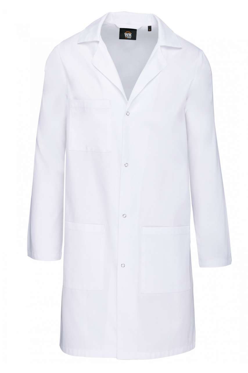 Designed To Work Unisex delovni plašč, bel, 200 g/m2 Designed To Work Unisex delovni plašč, bel, 200 g/m2
